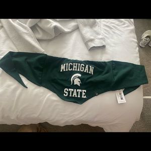 Michigan State Tie Back Strapless Top